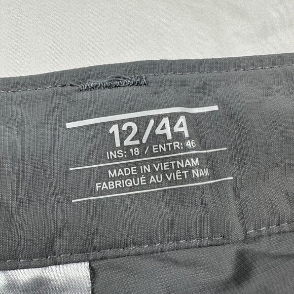 Mountain Hardwear Pants Womens 12 Gray Capri Cropped Nylon Hiking Trail Outdoor - Picture 4 of 10